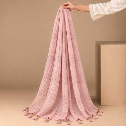 Urban Tassel Textured Stole