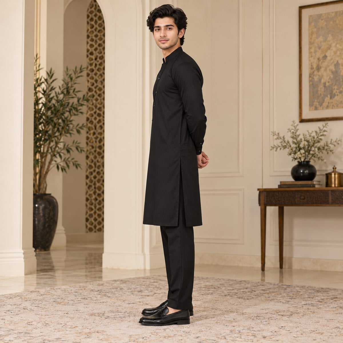 Urban Noir Kurta Pajama Set