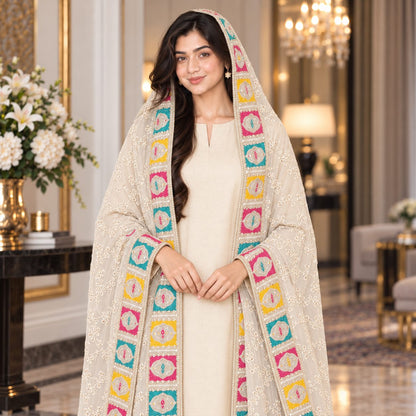 Mosaic Bloom Dupatta