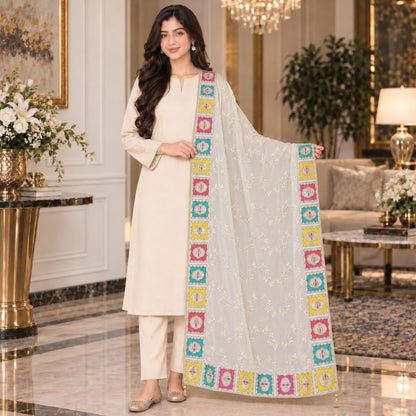Mosaic Bloom Dupatta