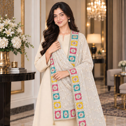 Mosaic Bloom Dupatta