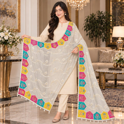 Mosaic Bloom Dupatta