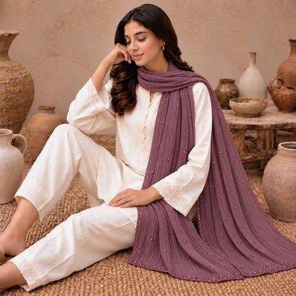 Lustre Mist Embellished Stole