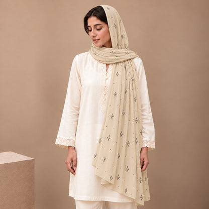 Lustre Mist Embellished Stole