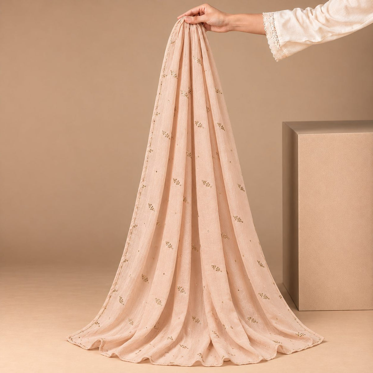 Lustre Mist Embellished Stole
