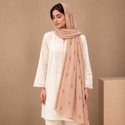Lustre Mist Embellished Stole