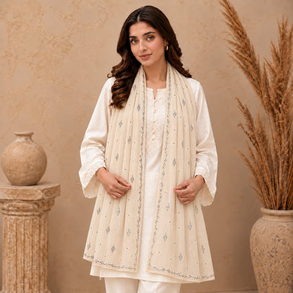 Lustre Mist Embellished Stole