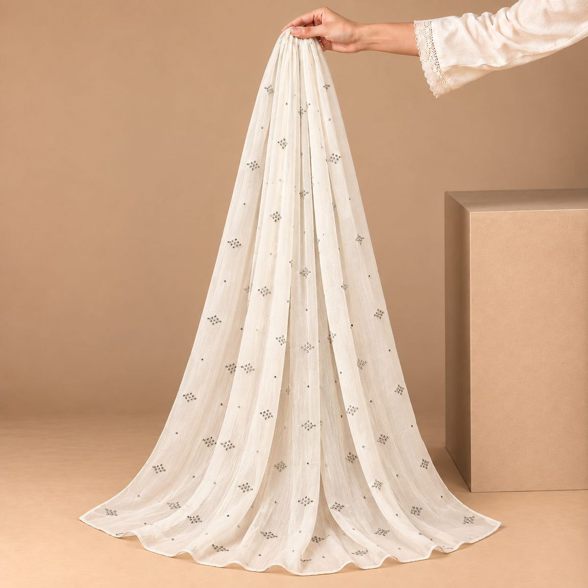 Lustre Mist Embellished Stole