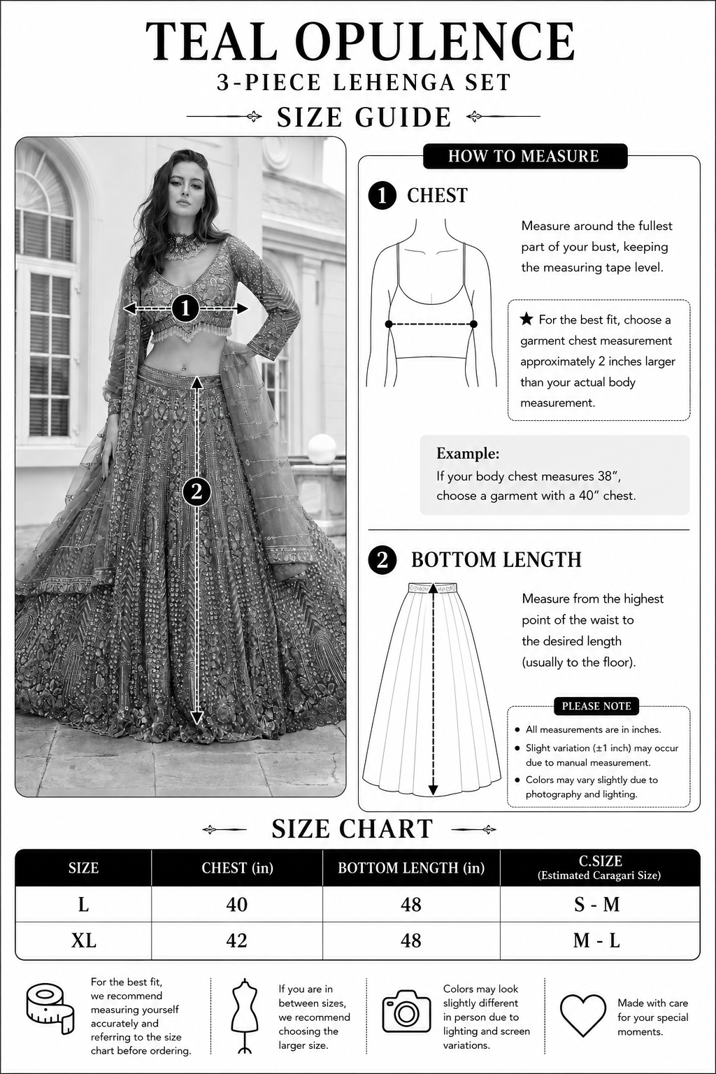 Teal Royale 3-Piece Lehenga Set