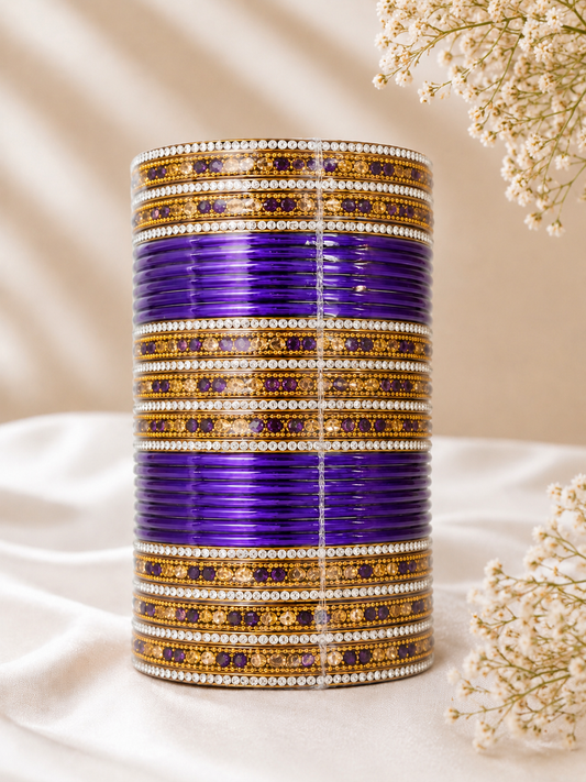Amethyst Noor Bangle Set