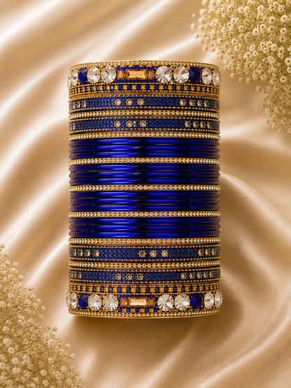 Royal Sapphire Bangle Set