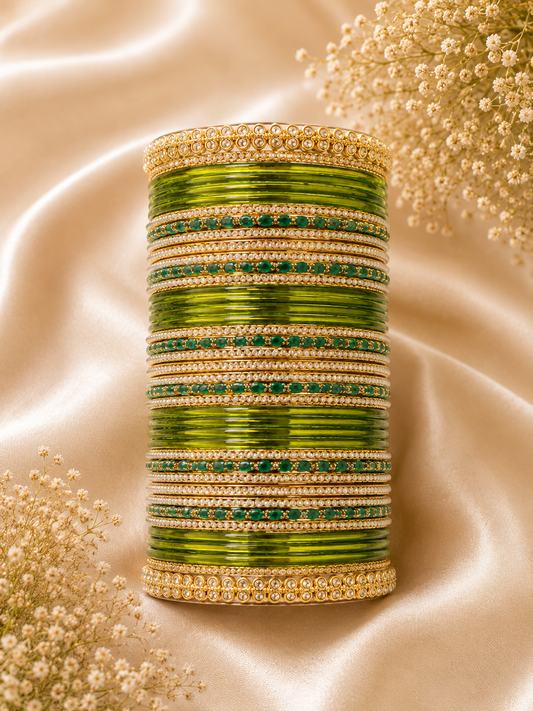 Emerald Noor Bangle Set
