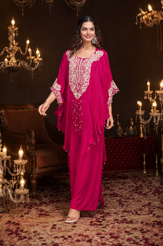 Ruby Elegance Kaftan 2-Piece Set