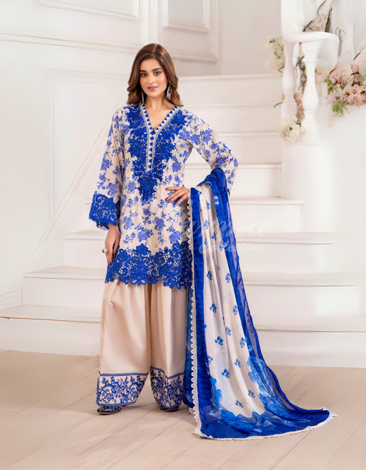 Sheher-e-Neelam 3-Piece Set - New Arrival