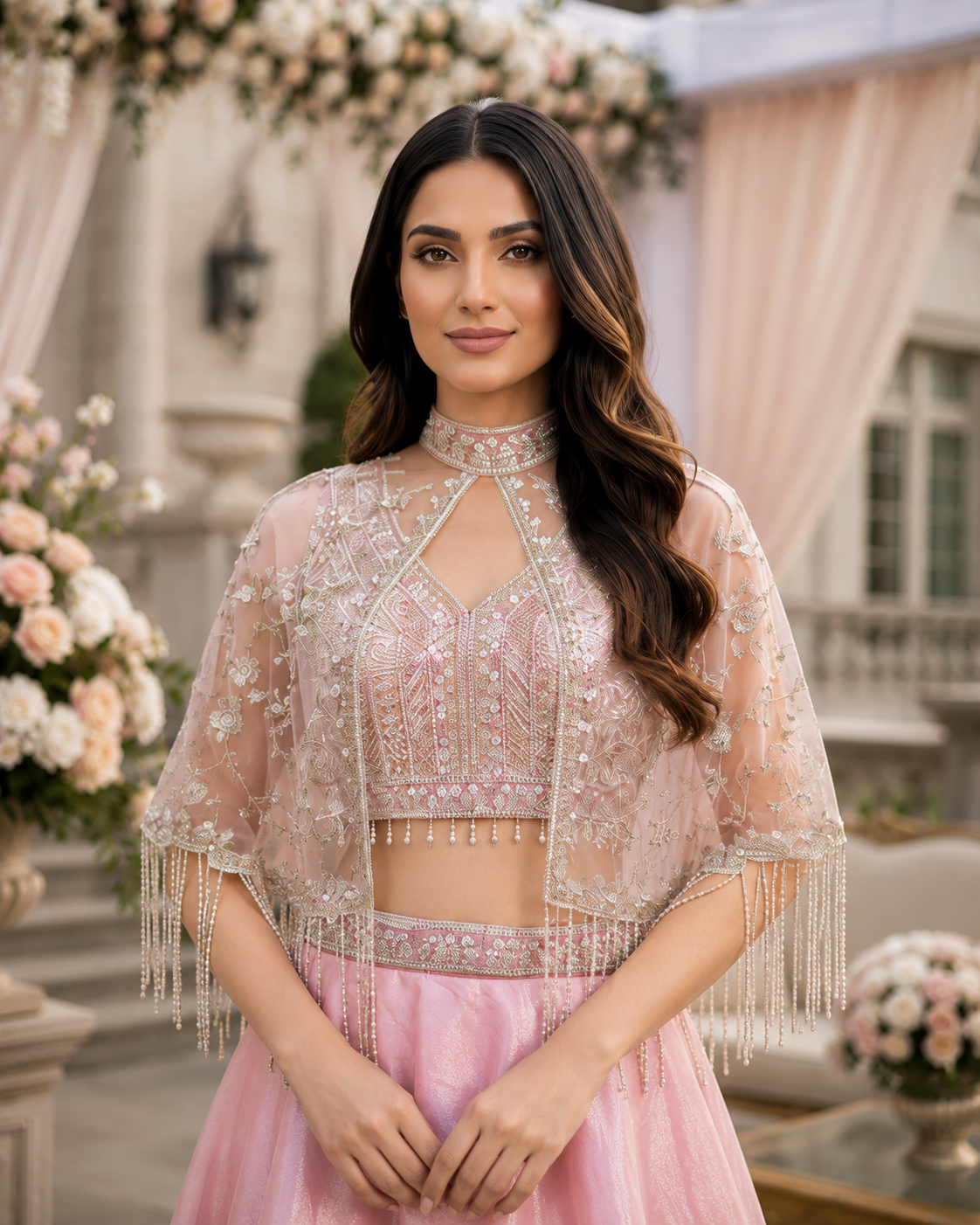 Blush Pearl Luxe 3-Piece Lehenga Set