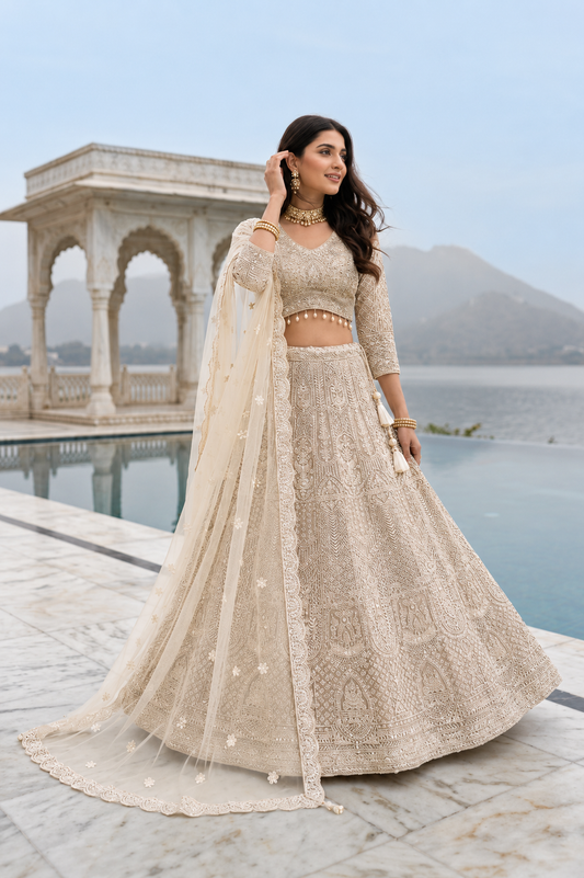 Pearl Majesty 3-Piece Lehenga Set