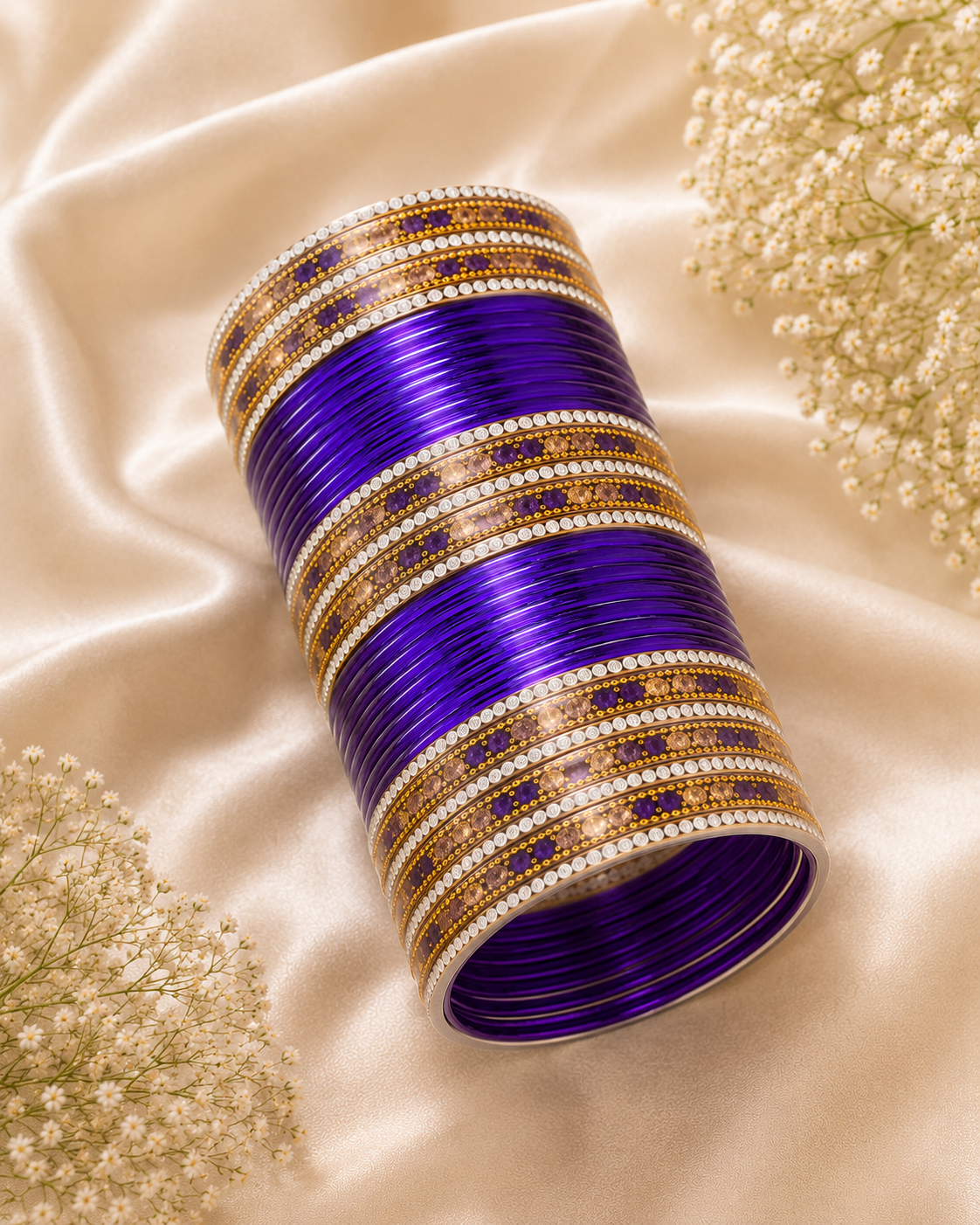 Amethyst Noor Bangle Set