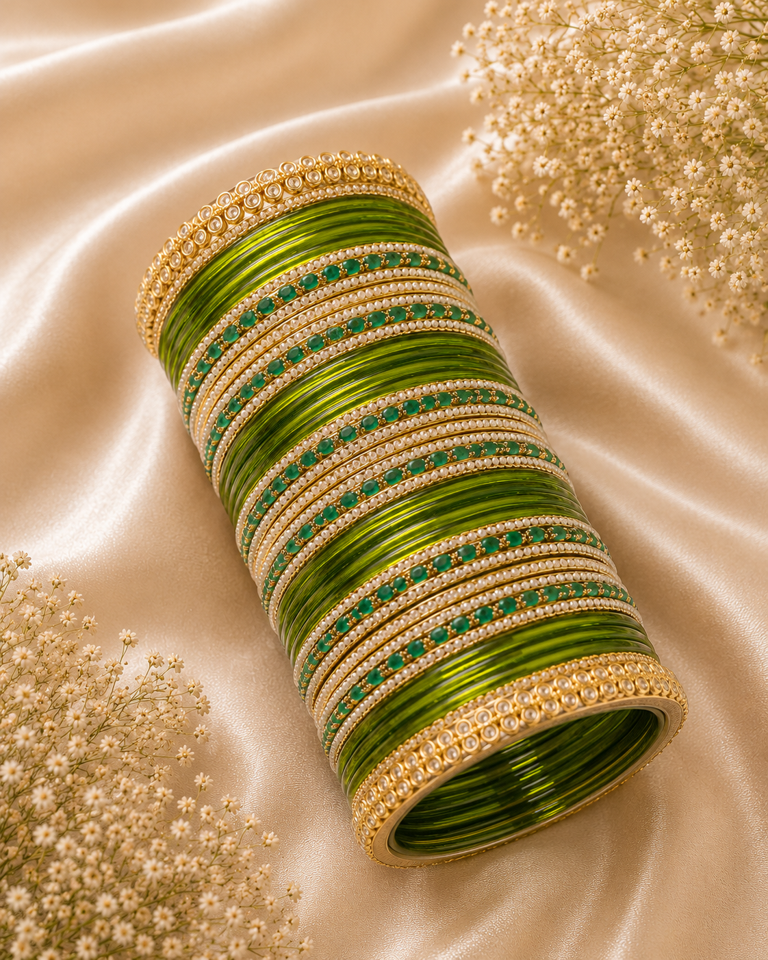 Emerald Noor Bangle Set