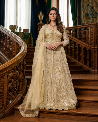 Golden Empress 3-Piece Gown Set