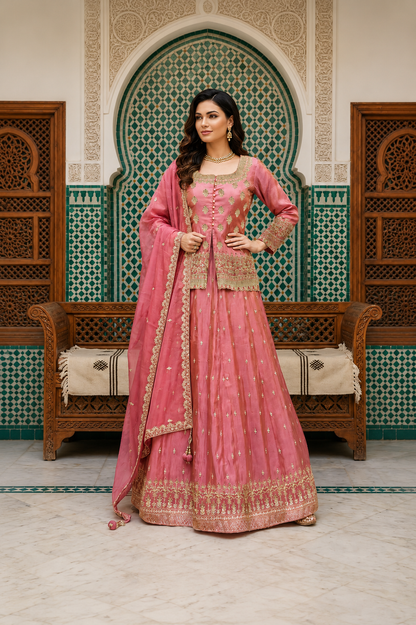 Rose Regal 3-Piece Lehanga Set