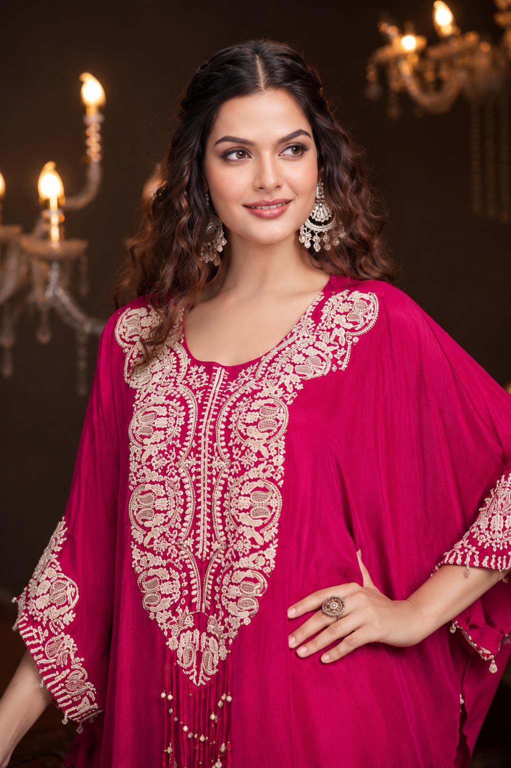 Ruby Elegance Kaftan