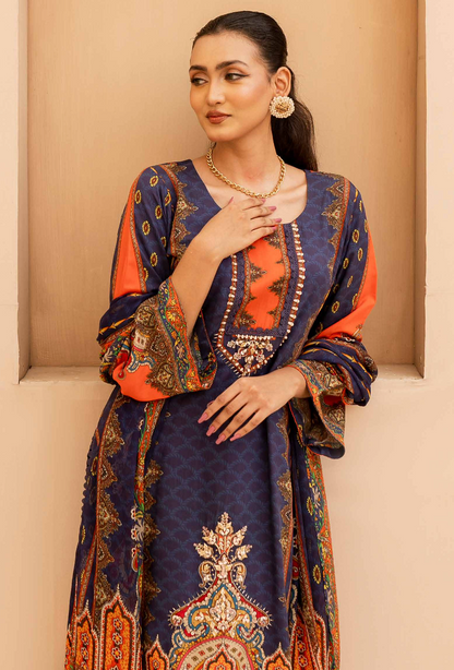 Opulent Blue Luxe 3-Piece Set