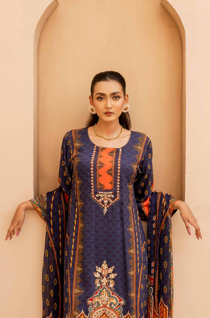 Opulent Blue Luxe 3-Piece Set