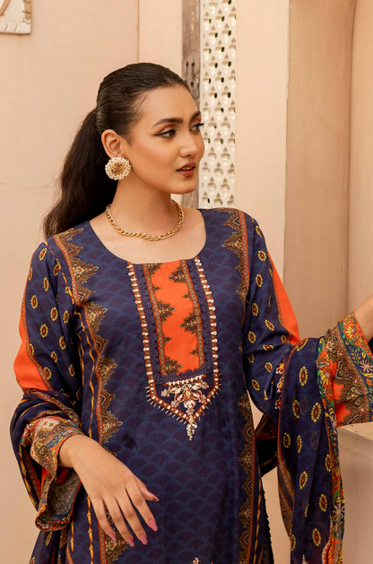 Opulent Blue Luxe 3-Piece Set