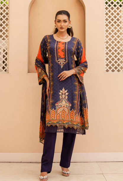 Opulent Blue Luxe 3-Piece Set
