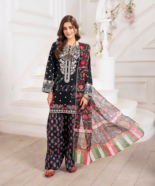 Shaam-e-Gulzar 3-Piece Set - New Arrival