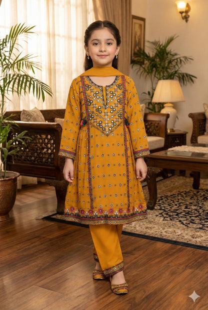 Golden Blossom Girls 3 Piece Set