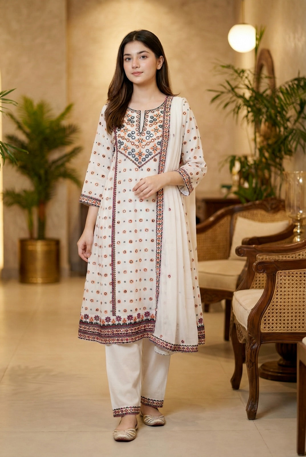 Ivory Blossom Girls 3 Piece Set