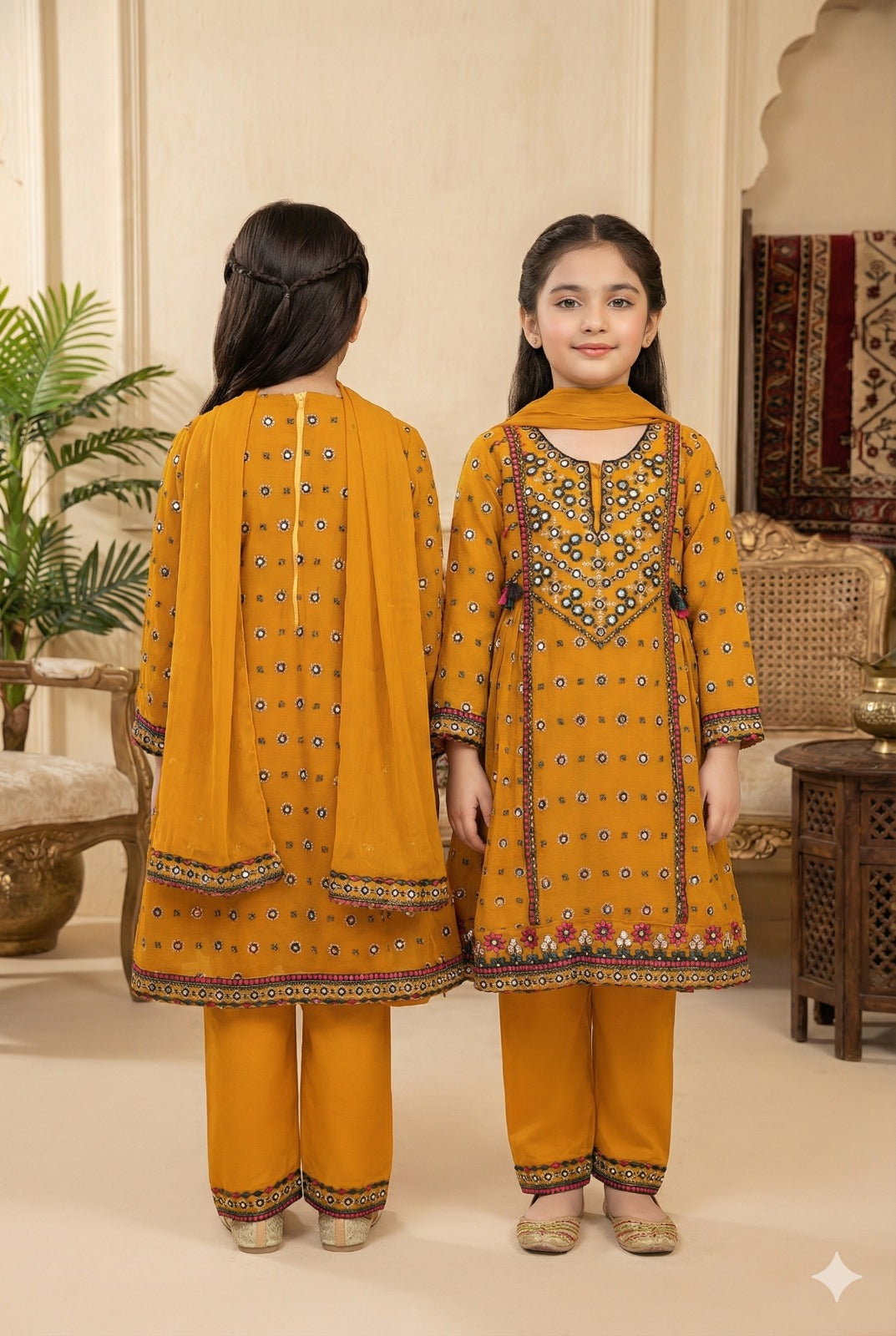 Golden Blossom Girls 3 Piece Set