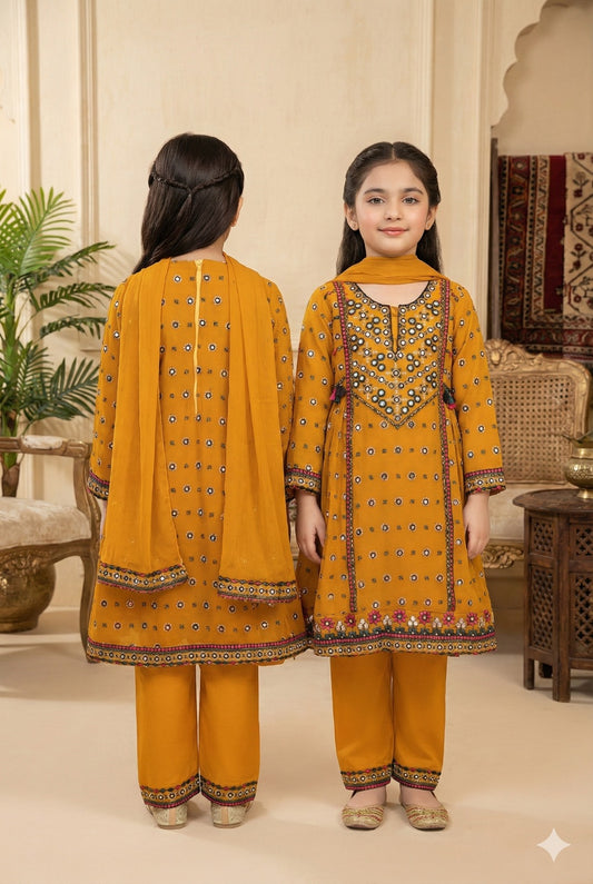 Golden Blossom Girls 3 Piece Set