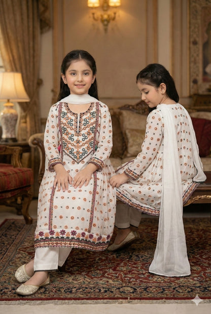 Ivory Blossom Girls 3 Piece Set