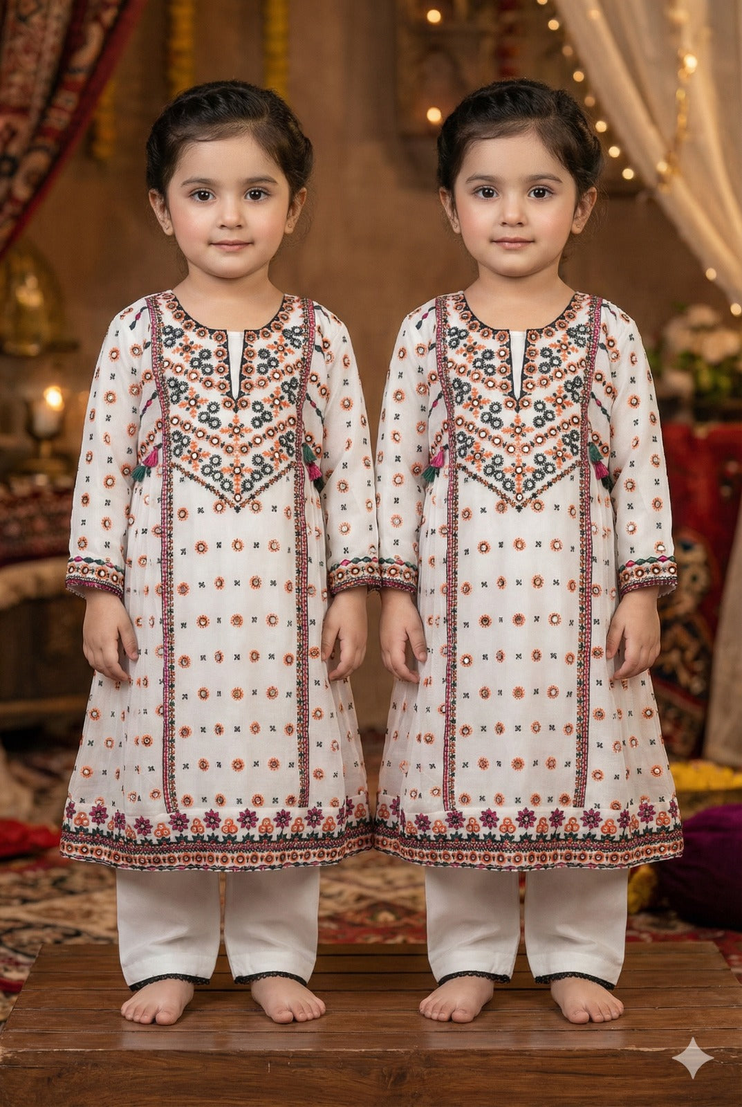 Ivory Blossom Girls 3 Piece Set