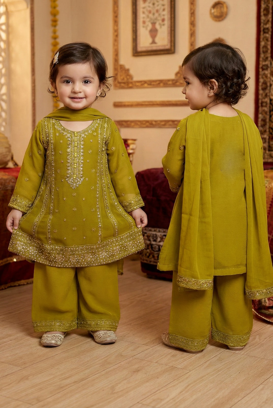 Olive Elegance Girls 3 Piece Set