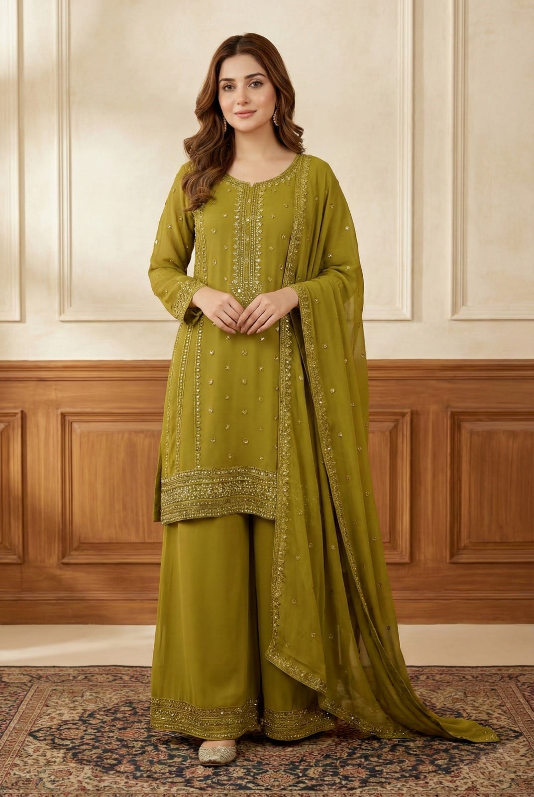 Olive Elegance Girls 3 Piece Set