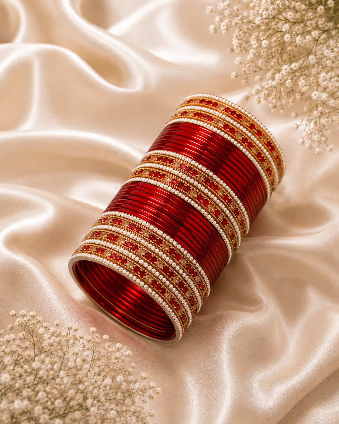 Ruby Royale Bangle Set