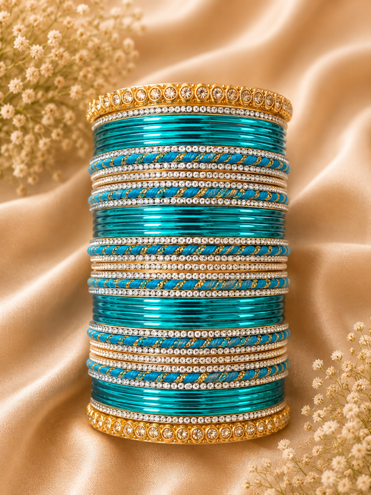 Turquoise Radiance Bangle Set
