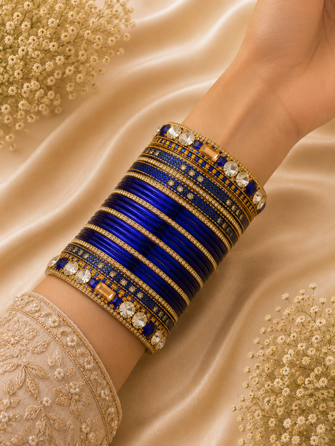 Royal Sapphire Bangle Set