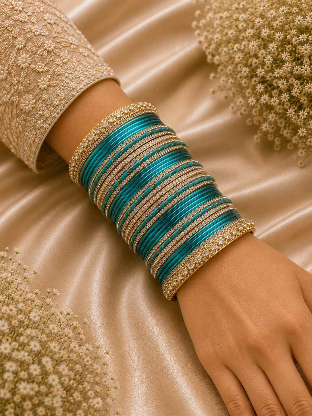 Turquoise Radiance Bangle Set
