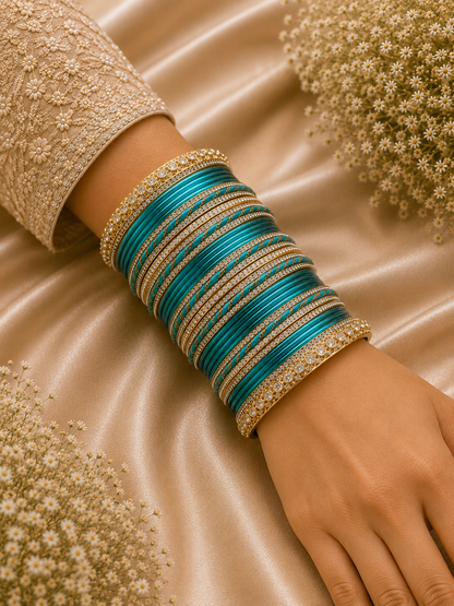 Turquoise Radiance Bangle Set